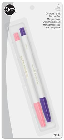 Dritz Disappearing Ink Combo Pack, Pink, Purple