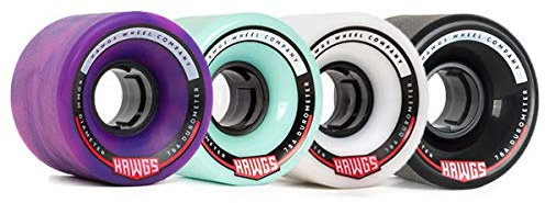 Hawgs Chubby 60mm Roues Longboard - 78A, Turquoise
