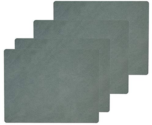 Lind DNA Tischset Square L Hippo, 4er-Set in Pastel Green