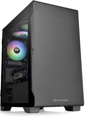 TORRE M-ATX THERMALTAKE S100 TG NEGRO VEN 120MM INCLUIDO/ 1XCRISTAL TEMP CA-1Q9-00S1WN-00