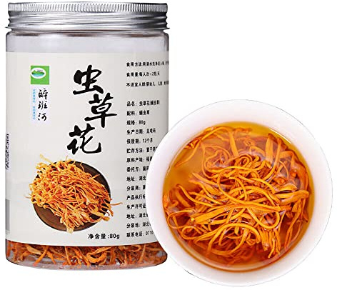 Chinesische Tradition Kräuter Cordyceps Sinensis Getrockneter Pilz 80g