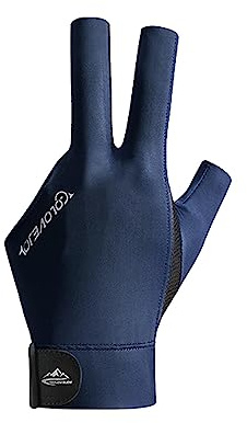 Baoblaze Professionelle Billardhandschuhe, Pool-Handschuhe Linke Hand Atmungsaktiv, Billiards Gloves rutschfest, Elastic Wrist Strap Billiard Cue Glove, für Pool-Spiele/Snooker/Carom-Spiele