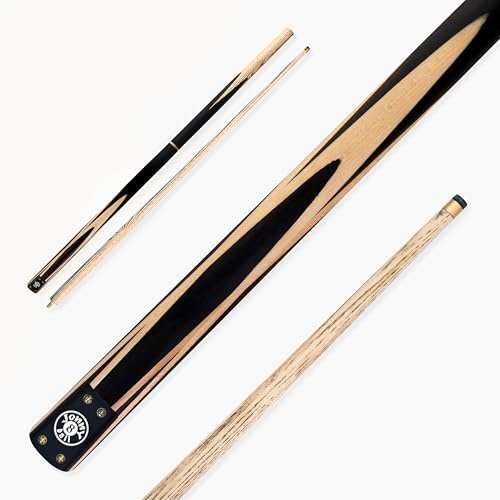 Jonny 8 Ball Traditional Range 57 Inch 3 Piece Centre Jointed Length Adjustable Snooker Pool Cue 9mm Tip - Shorten to 44 Inch
