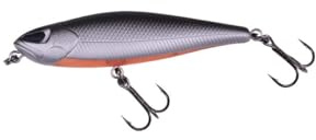 ZECK - Oberflächen-Stickbait ideal für Barschangler - Jonny Walker 2.0 | 5,8 cm | Surface F - Grey Fire