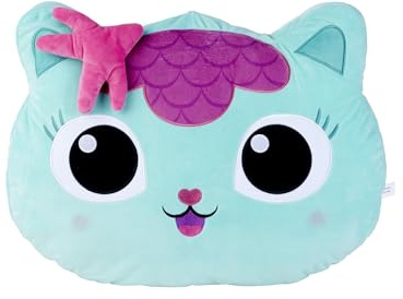 Simba Gabby's Dollhouse 6305875292 - Cuscino con gattino marino, 50 cm, per bambini a partire dai primi mesi di vita, per la cameretta dei bambini