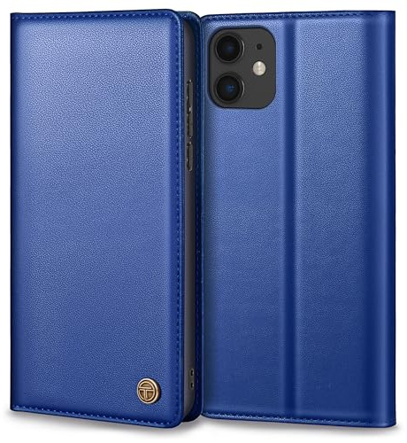 Thorhülle Handyhülle für iPhone 12/12 Pro Hülle, Premium Lederhülle Schutzhülle Tasche für iPhone 12/12 Pro Hülle Wallet Kartenfach Standfunktion Klappbar Flip Case für iPhone 12 Hülle, Royalblau