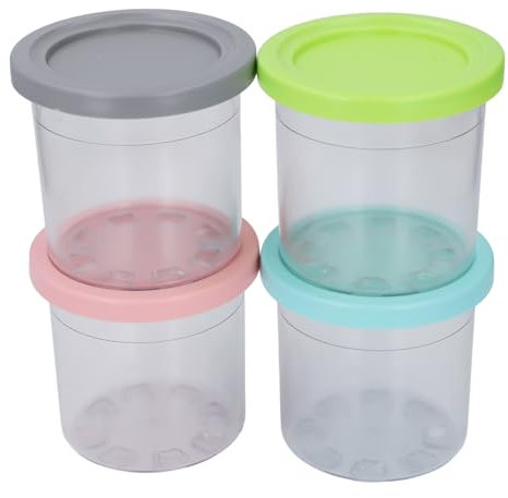 Fafeicy Récipients à Crème Glacée Réutilisables, Gobelets de Stockage des Aliments D'une capacité de 501 à 600ml, Bacs à Glace Hermétiques Faits Maison pour NC299 NC300s