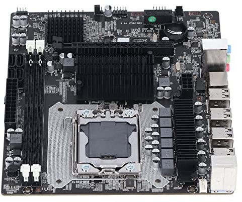 Carte Mère X58 2 DDR3 LGA 1366 Broches Carte Mère de Jeu Prise en Charge de la Mémoire ECC USB2.0 Port Carte Mère PCB pour Accessoires Professionnels