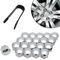 JEYORZY 20pcs Tapas Para Tuercas, Tapones Tornillos Ruedas Coche, Universa, tapas para tuercas de rueda, con protección antirrobo para la mayoría de tornillos de rueda, con Herramienta de Extracción
