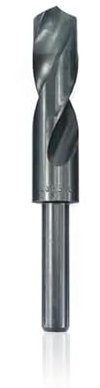 1 broca de vástago reducido de 1/2 pulgadas con revestimiento de nitruro HSS, cortador de perforación de agujeros de Metal, broca helicoidal de 13,5-25mm(25mm)