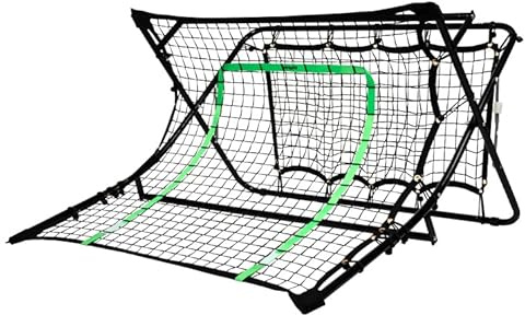 VirtuFit Rimbalzo da calcio – regolabile e pieghevole – 113 x 106 x 61 cm – ideale per l'allenamento dei bambini e gli esercizi tecnici