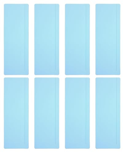 Superpositions de dyslexie : bandes bleues pour lecture guidée – 8 marque-pages colorés pour réduire le stress visuel, fournitures pédagogiques idéales pour une utilisation en classe (bleu ciel)