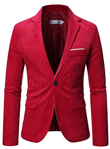 Tuta da uomo, slim fit, blazer, da lavoro, da uomo, per uomo, moderno, da uomo, per matrimonio, giacca da uomo, taglie M-6XL, Rot56, 5XL