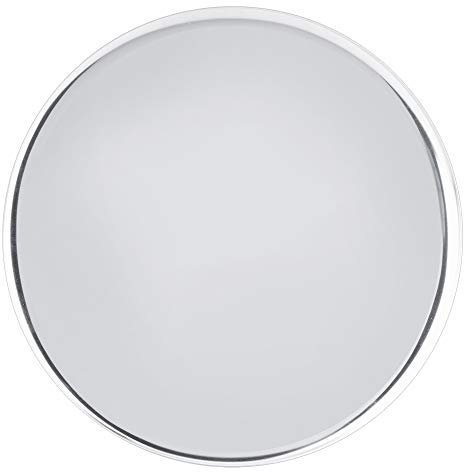 Bandeja redonda de acero inoxidable con pulido de espejo para almacenamiento de platos de té, alimentos, aperitivos, 28 cm, color plateado