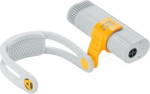 Artero Exo Sèche-cou professionnel réglable Optimise le séchage, mains libres, laser pour la mise au point, faible consommation et grande puissance, anti-frisottis, 2 vitesses et 3 niveaux (gris et