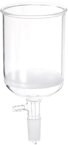 PATIKIL Embudo Büchner, Embudo De Filtración Büchner De Vidrio Borosilicato 500ml Con Frita Fina (G1), Junta Interior Cónica Estándar 24/40, Transparente, 95mm DI, 108mm Profundidad