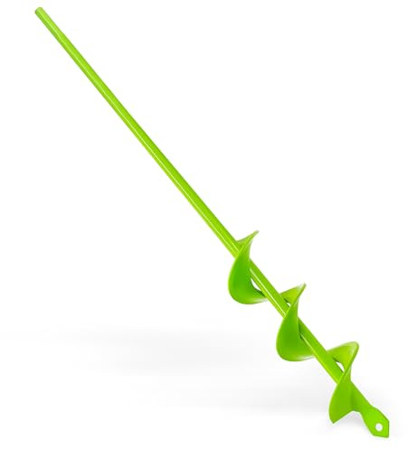 LYFETC Tariere Pour Perceuse, 4x42cm, Vert, Foret De Plantation Pour Visseuse Sans Fil, Foret Pour Terre, Creuser Des Trous