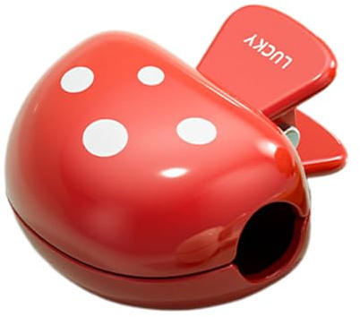 Housse de Protection pour tête de Brosse à Dents, Protection Contre la poussière en Champignon, Gadgets décoratifs de Couvercle de Protection Portable pour la Pince, Rouge, Consulte la descripción