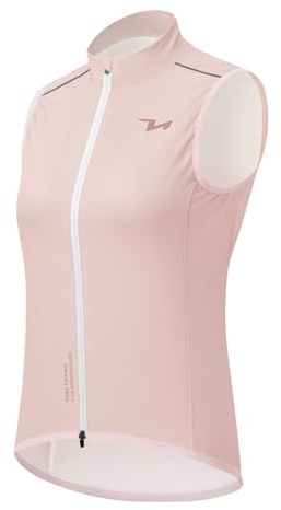 ROCKBROS TVI Women's Cycling Vests Lightweight Breathable Bicycle Sleeveless Jacket Reflective Cycle Gilets for Bike Riding Running Hiking Camping