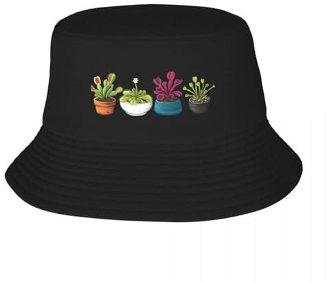 UEYRTYYU Venus Fly Trap House Plant Sticker Pack Bucket Hat Luxury Rave in The Hat Golf Wear Men Women's Gifts