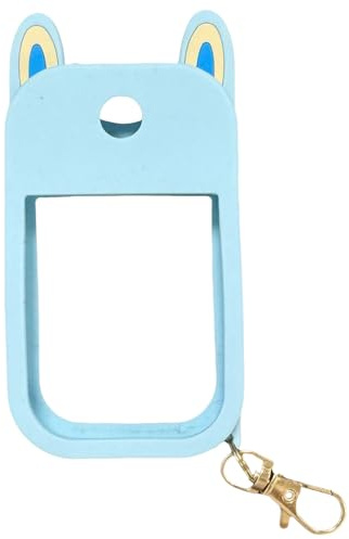 Handdesinfektionsspray Schutzhülle, Mini Sprühflasche Dicke Silikonhülle Handdesinfektionsspray Hand Sanitizer Spray mit Schlüsselanhänger Reisezubehör, für 30 ml Spray Wiederverwendbar (Blau）