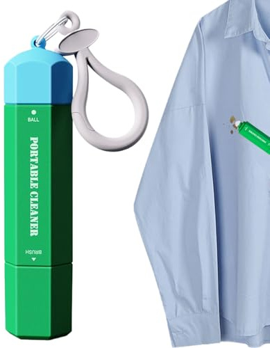 Textilfleckenentferner – 15 ml Reinigungsstift | Sofortiger Fleckenentfernerstift für Kleidung, entfernt Öl-, Kaffee-, Wein- und Make-up-Flecken, ideal für Zuhause, Büro, Reisen und Schule