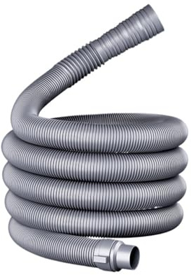 Tubo di scarico in PVC for lavanderia, connettore flessibile e a prova di perdite e lunghezza elastica personalizzabile(3meter)