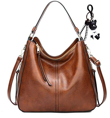 DEERWORD Damen Rucksack Taschen Frauen Elegant Tasche Stadtrucksack Rucksackhandtasche Vintage PU-Leder 76670 1-teilig set