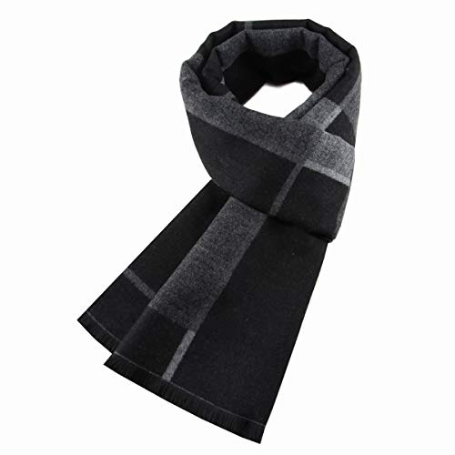 Ueither Uomo Sciarpa Autunno Invernale Sciarpa Termica Calda Morbida Sciarpa Casual Business (180cm x 30cm, Colore 15)