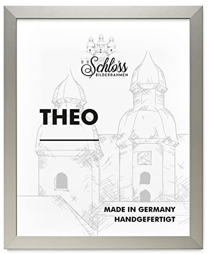 Schloss BILDERRAHMEN Theo 50x70 cm, Dekor Alu Gebürstet