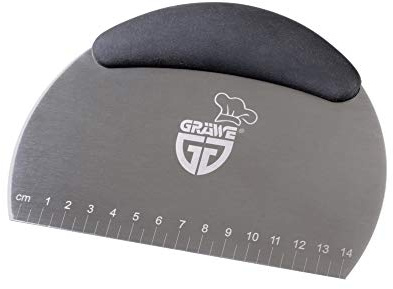 GRÄWE Teigschaber Edelstahl 18/0, 14 cm