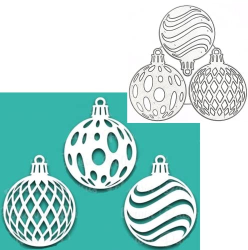 hinana 3pcs Christmas Bell Metal Die Cuts, Die Stencils for DIY Scrapbooking, Card Making