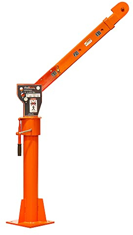 Prowinch 2000 lbs Davit Crane Without Winch – Heavy-Duty, Hydraulic Lift with 360º Swivel for Industrial, Marine, and Commercial Use, Ideal for Efficient Material Handling