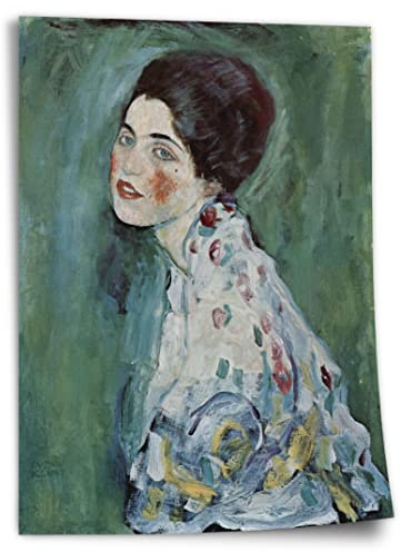 Printistico Poster Gustav Klimt - Bildnis einer Frau (1917) Kunstdruck ohne Rahmen, Wandbild - A4, A3, A2, A1, A0, XXL - Wohnzimmer, Schlafzimmer, Küche, Deko