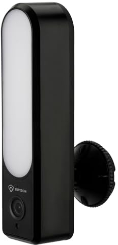 LUVISION LED Lampe Kamera und Bewegungsmelder, WLAN Überwachungskamera für Aussen, Flutlicht mit Kamera für Überwachung, Wandlampe mit Bewegungserkennung, Gegensprechfunktion, Sirene, Tuya App