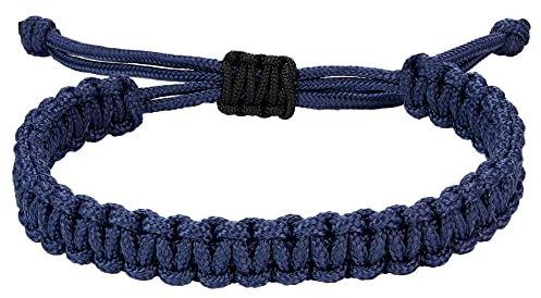 JENDEAR SHINE Nautisches Seil-Armband für Herren, Handgeflochtenes Paracord-Faden-Armband, Wasserdichtes, Verstellbares, Outdoor, Wandern, Surf.