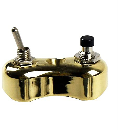Interrupteur monté Guidon 7/8 1 Guidon Mini Interrupteur Bloc Bouton Poussoir Vintage Moto Interrupteur À Bascule pour H.a.r.l.e.y Touring Café Racer Bobber Chopper