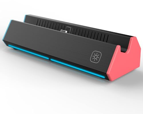 Dock per interruttore docking station TV per Nintendo Switch/Switch OLED, interruttore portatile di ricarica TV di ricambio con adattatore HDMI 4K, porta di tipo C, porta USB per Nintendo