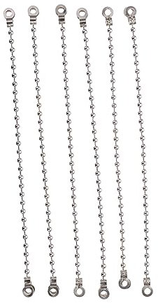 VILLFUL 20piezas Hebijas De Cadena De Cuentas Unid Hebijas De Hueso De Doble Anilla y De Conexión Para Etiquetas y Regalos