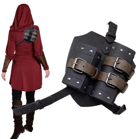 Messerhalter Gürtel | Tragbarer Messer-Frosch-Halter, Rückenscheide – leicht, Unisex, Cosplay, Kostüm, Messer, Tragegürtel für Cosplay, Party, Mottoparty