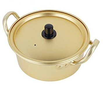 ABNNHK Pentola per zuppa, pentola per Spaghetti Ramen con Coperchio, pentola in Lega di Alluminio, Utensili per Cucinare zuppa di Uova e Latte, Riscaldamento rapido per Utensili da cucin