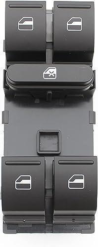 WLLLLa Elektrischer Fensterschalter für Touran Tiguan Passat B6 B7 CC Golf 5 6 Jetta AMAROK,Auto Power Fensterheber Control Schalter Taste Fensterschalter