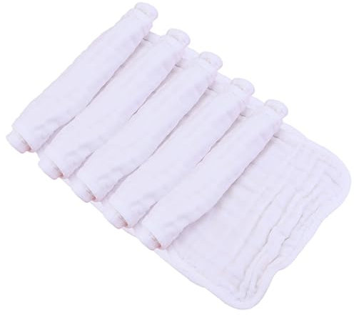 IWOWHERO 5stücke Atmungsaktive Burptücher Aus Baumwolle Bequeme Spucktücher Für Weiche Und Hautfreundliche Lätzchen Für Füttern Für Jungen Und Mädchen