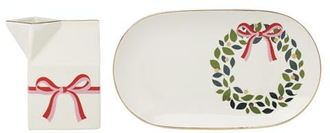kate spade new york Be Jolly Holiday Collection, Milk and Cookie Plate