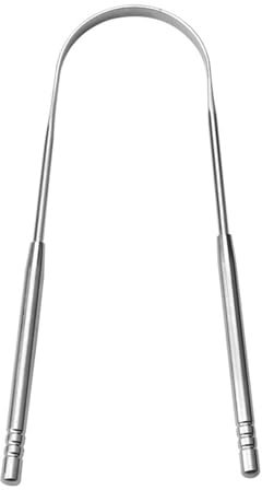 Gratte Langue Pour Adultes Gratte Langue Acier Inoxydable Forme De U Grattoir De Langue,Brosse Langue Pour Adulte Une Haleine Fraich Métal Tongue Scraper Cleaner Pour Hommes Et Femmes
