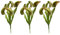 Mskmnkot Venus Flytrap, 3PCS 15.8 Inch Artificial Venus Fly Trap Plants, Lifelike 8-Head Fly Trap Costume, Reusable Faux Plants for Office Home Table Vase Garden Indoor