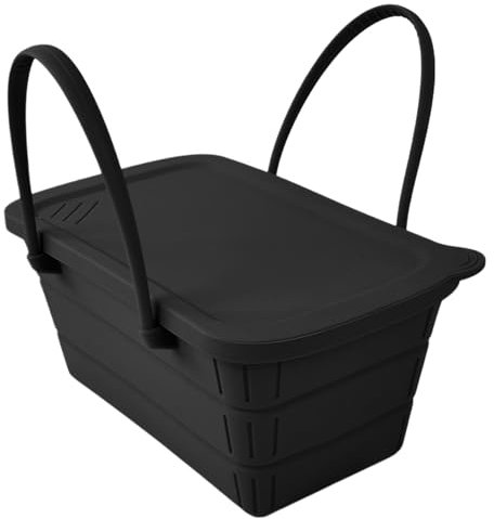 Bac à glace pour les fêtes | Bac à boisson en silicone avec couvercle pour les activités de plein air – Équipement de fête pratique pour le camping, les pique-niques, les fêtes de jardin et les