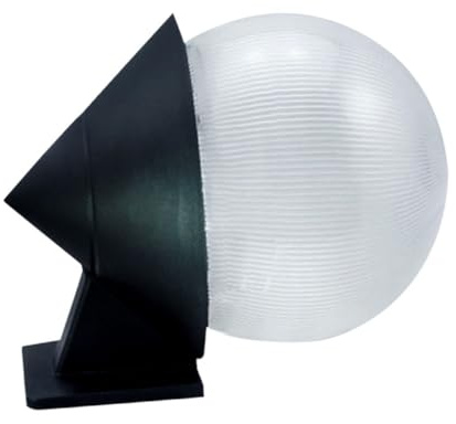 Lampada da Parete a Sfera Semplice E27 in PC per Casa | Decorazione Elegante, Installazione Facile, Soluzione Salvaspazio, Uso Domestico, Testa Lampada E27