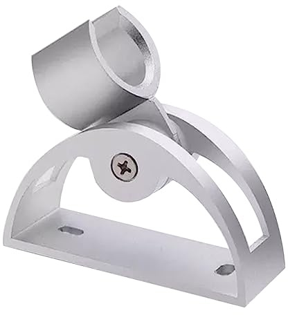 Soporte de Ducha de Aluminio Espacial Ajustable Plata