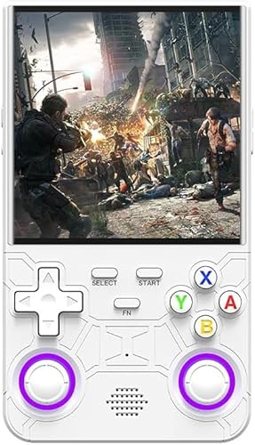 R36 - Consola de juegos de mano ultra retro, con 64G incorporada más de 20000 juegos, 3000 mAh recargable, compatible con más de 20 simuladores, sistema Linux, pantalla IPS de 4.0 pulgadas portátil de